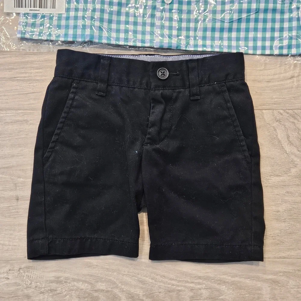 Spring Outfits Boys Size 4 Lot of 5 Button Down Shirts Plaid NEW Pants‎ Shorts
